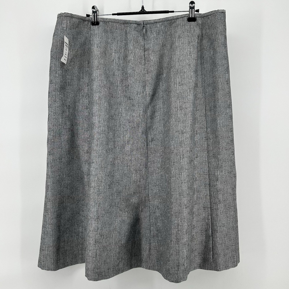 John Meyer Skirt Womens 18 Gray A Line Career Office Side Zip NWT - Picture 3 of 8